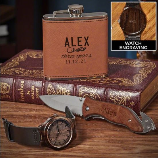 Flask and Watch Set