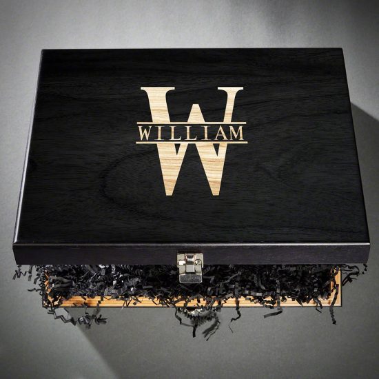 Engraved Wooden Gift Box on the Anniversary Gift List