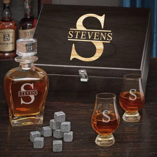 Whiskey Glassware Box Set of the Coolest Gifts for Guys
