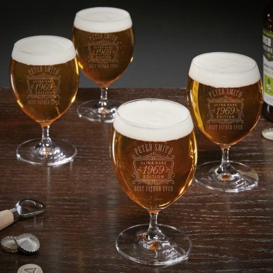 Custom Beer Snifter Set