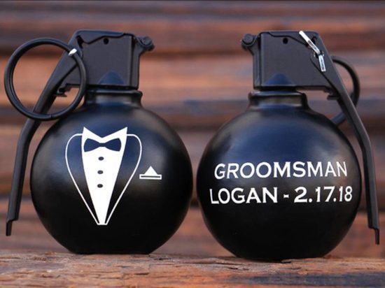 Grenade Bottle Opener for Groomsmen