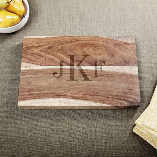 Monogrammed Wooden Cutting Board