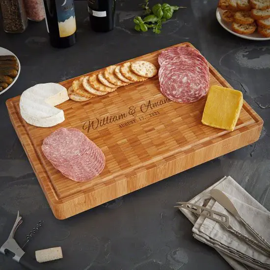 Etched Bamboo Charcuterie Board