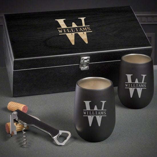 Custom Wine Tumbler Box Set