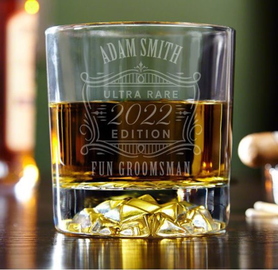 Groomsmen Whiskey Glass