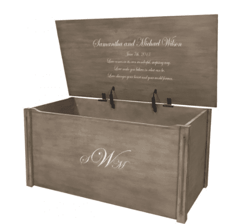 1 beautiful large wooden Gift-keepsake  Personalised  memory box