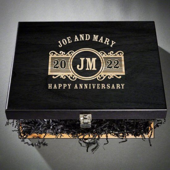 Engraved Keepsake Box of Cool Anniversary Gifts