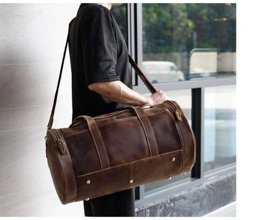 Leather Duffle Bag is a Valentines Gift for Him