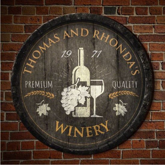 Custom Winery Sign