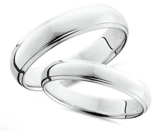 Platinum Wedding Bands as 20 Year Wedding Anniversary Gift