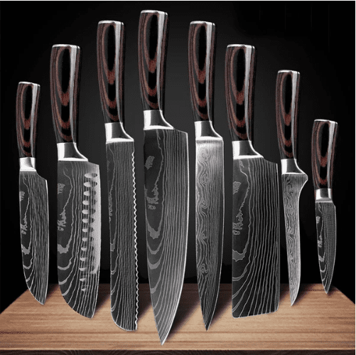 Damascus Knife Set of Mens Christmas Gifts