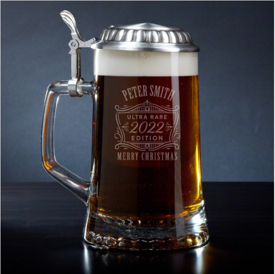 Personalized Beer Stein for Christmas