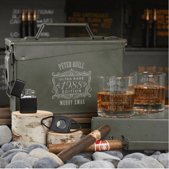 Engraved Whiskey Ammo Can of Christmas Gift Ideas for Guys