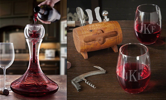 Wine Gift Set with Wine Tools and Glasses