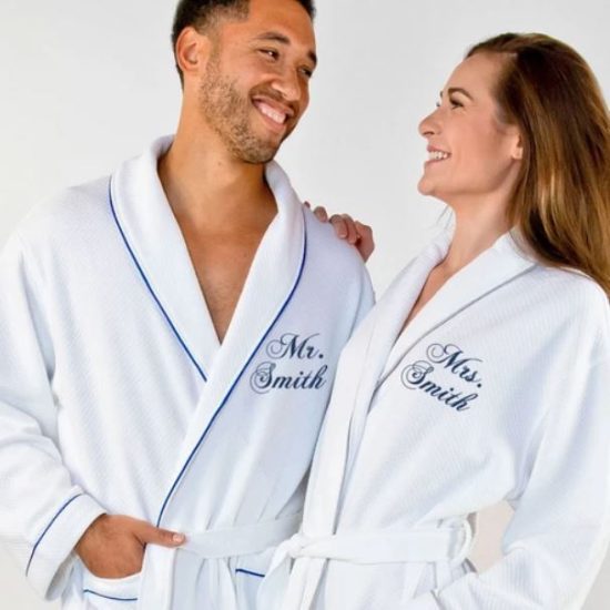 Mr and Mrs Personalized Bathrobes