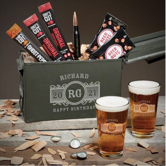 Custom Beer Ammo Can Gift Set