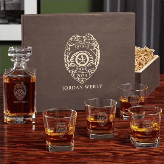 Custom Whiskey Gift Sets Gifts for Cops