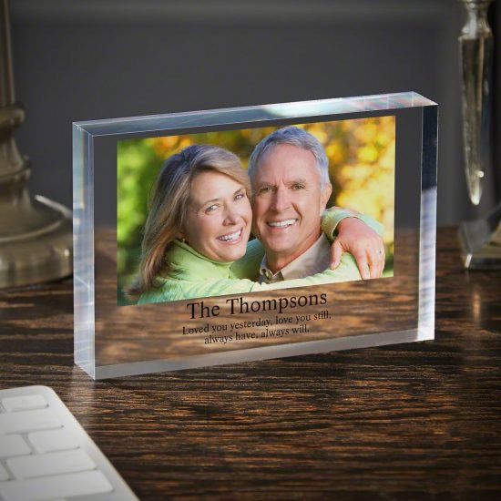 Custom Photo Acrylic Block Anniversary Gift