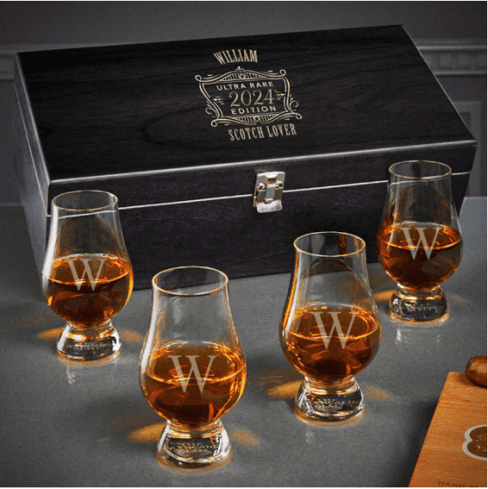 Custom Glencairn Scotch Gift Set