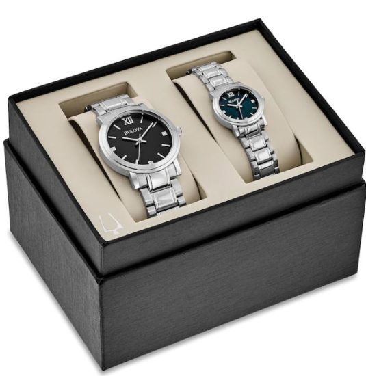 His and Hers Silver Watches are 25th Anniversary Gifts