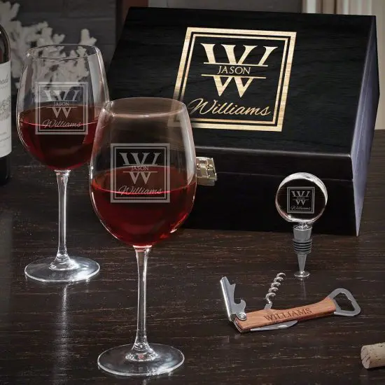 Custom Wine Glass Box Set