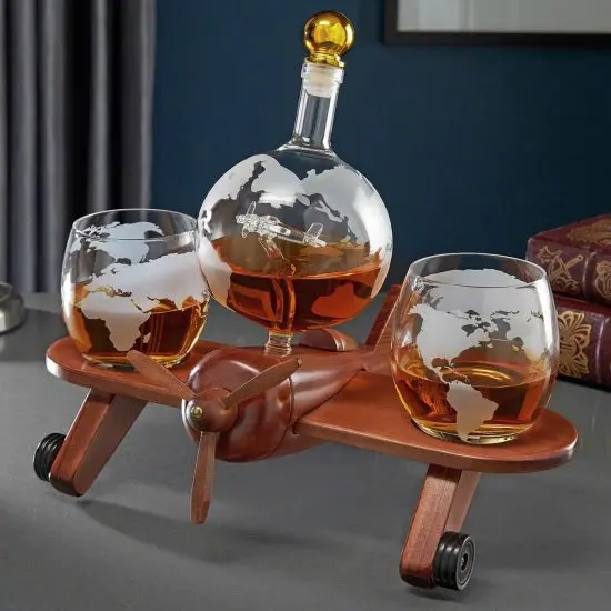 Airplane Whisky Decanter Set