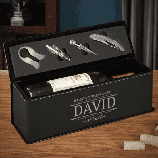 Personalized Wine Presentation Gift Box