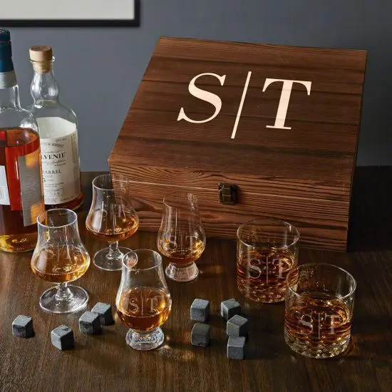 Monogrammed Ultimate Whiskey Glass Set