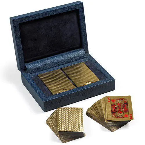 24K Gold Dipped Playing Cards