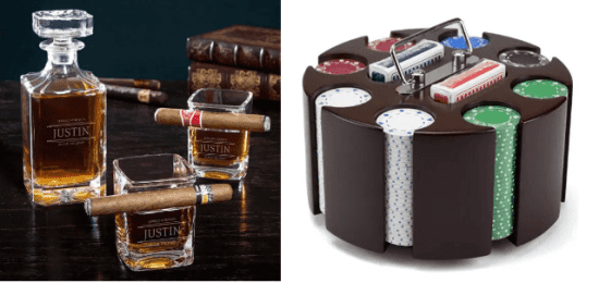 Cigar and Decanter Poker Chip Carousel