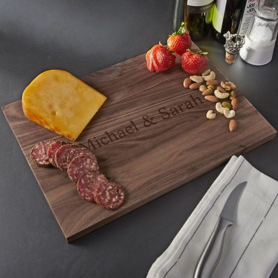 Custom Couple Gifts Walnut Cutting Board