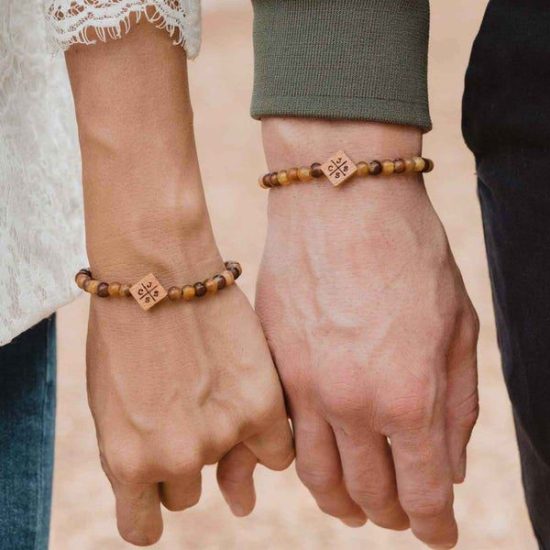 His and Hers Wanderer Bracelets Personalized Gifts for Couple