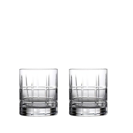 Crystal Old-Fashioned Glasses with Coasters