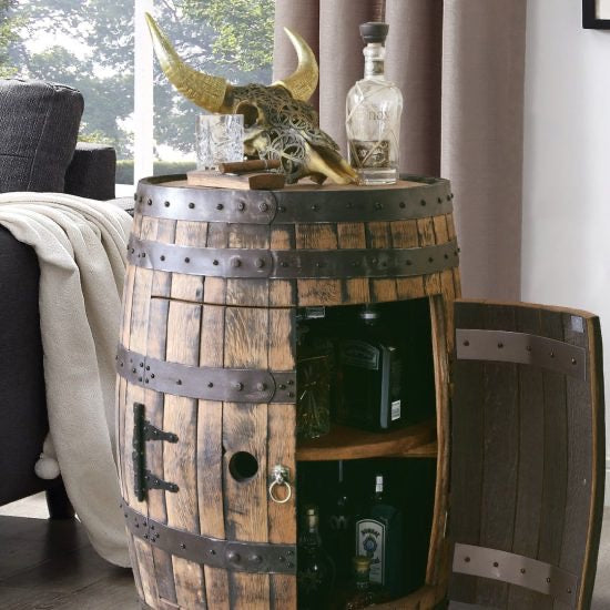 Whiskey Barrel Cabinet