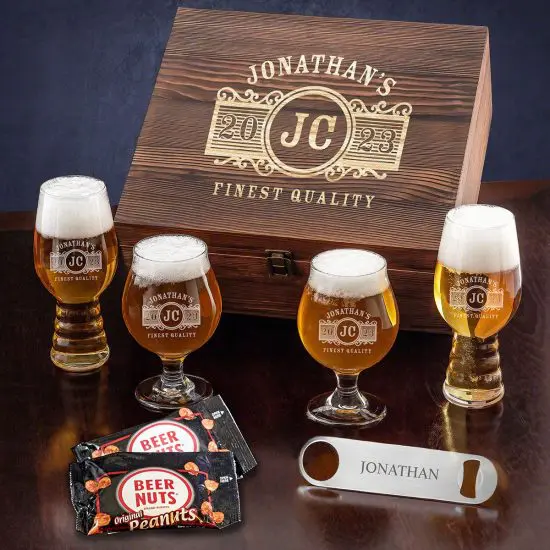 Personalized Craft Beer Tasting Gift Set