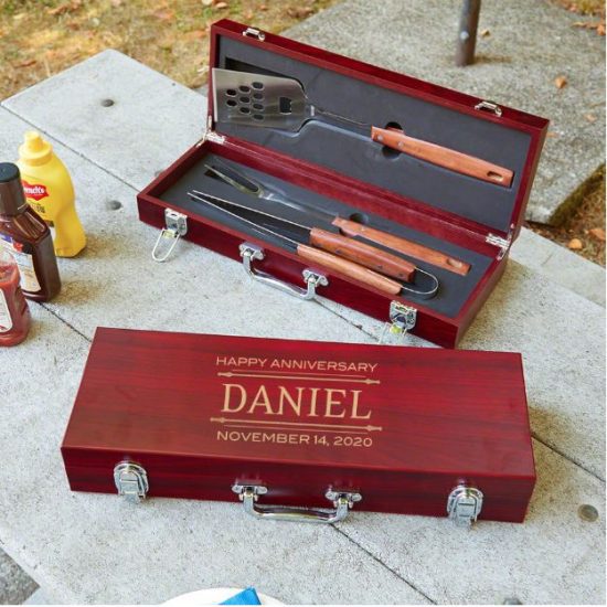 Wedding Anniversary Gifts for Husbands Personalized Grilling Tools