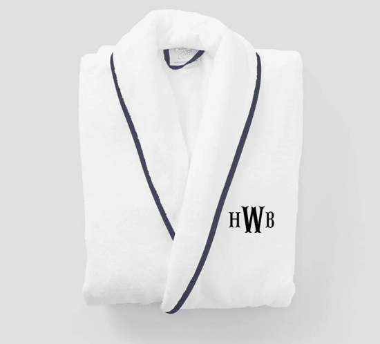 Monogrammed Robe is a Personal Gift for Him
