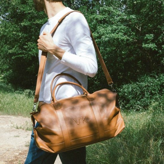 Leather Duffle Bag is a Unique Personalized Gift for Him