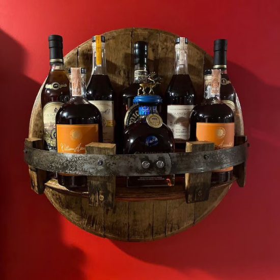Bourbon Barrel Liquor Shelf