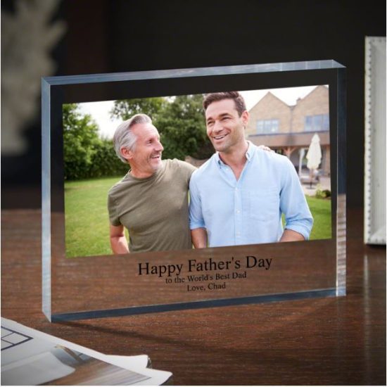 Good Gifts for Dads Custom Photo Block