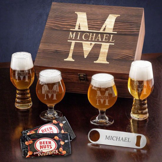 Beer Glass Box Set Good Gifts for Dads