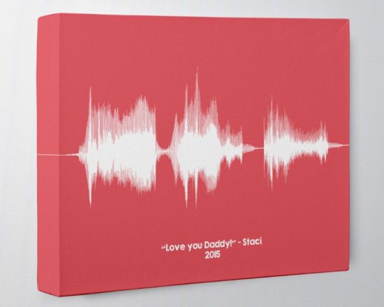 Artsy Voice Print Soundwave Canvas