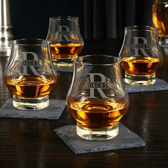 Engraved Bourbon Snifters