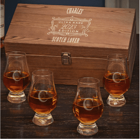 Custom Glencairn Scotch Tasting Set