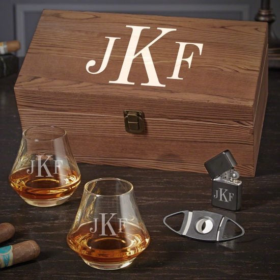 Monogrammed Unique Scotch Tasting Set