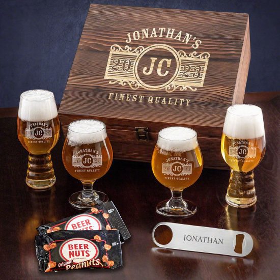 Personalized Beer Tasting Gift Set