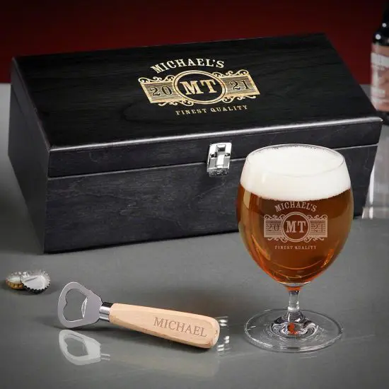 Personalized Craft Beer Wedding Box Set