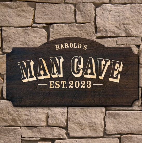 Man Cave Customized Sign
