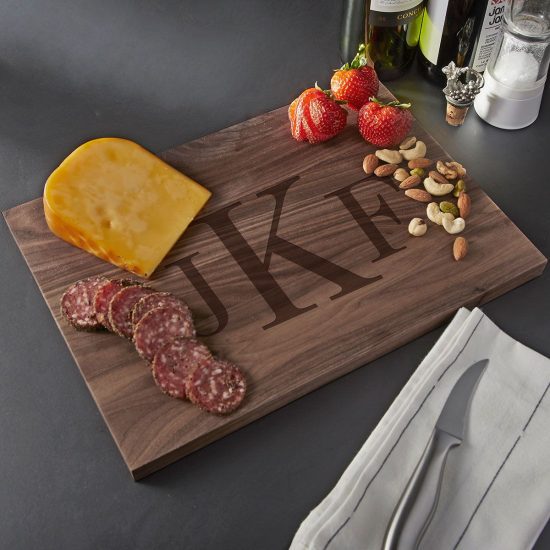 Monogrammed Cutting Board is a Brother Gift Idea