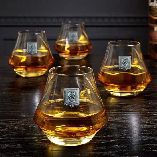 Crested Scotch Glass Set